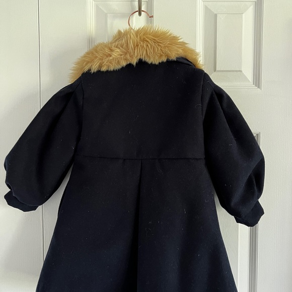 2T Janie and Jack Coat w/Fur Collar - Picture 3 of 3